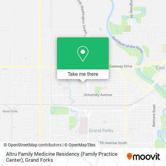 Mapa de Altru Family Medicine Residency (Family Practice Center)