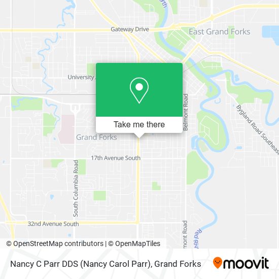 Nancy C Parr DDS (Nancy Carol Parr) map