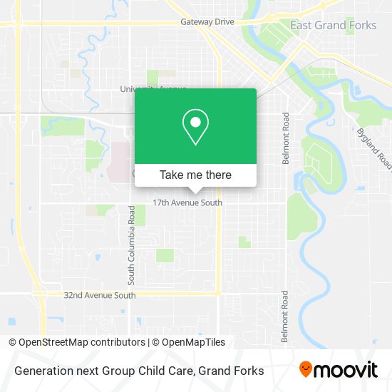 Generation next Group Child Care map