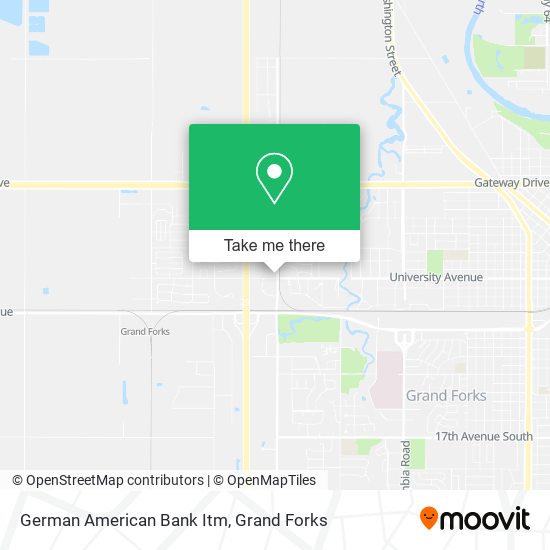 German American Bank Itm map