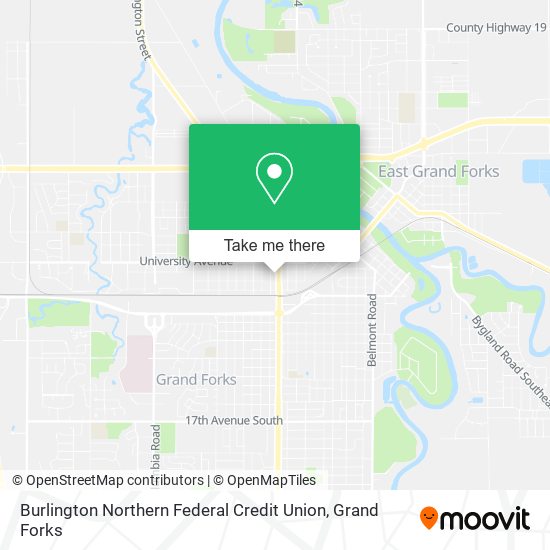 Mapa de Burlington Northern Federal Credit Union