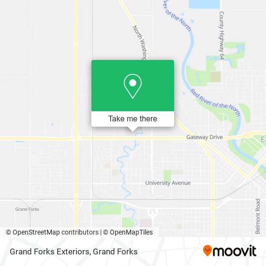 Grand Forks Exteriors map