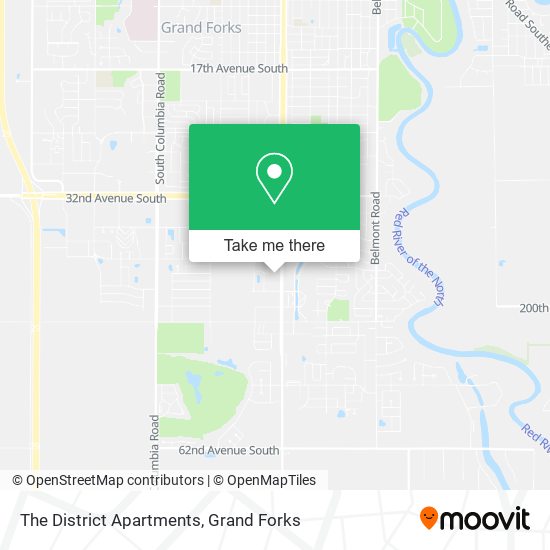 The District Apartments map