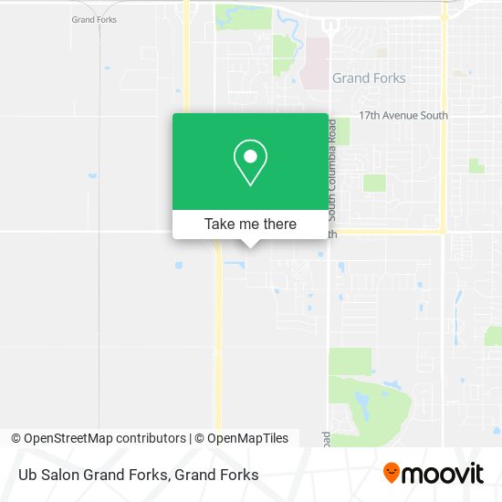 Ub Salon Grand Forks map