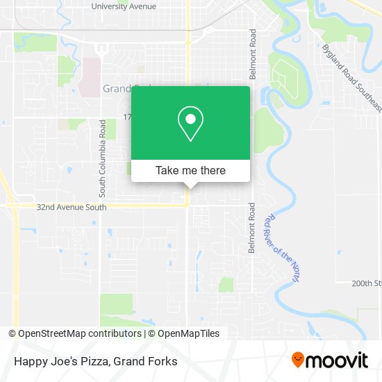Mapa de Happy Joe's Pizza
