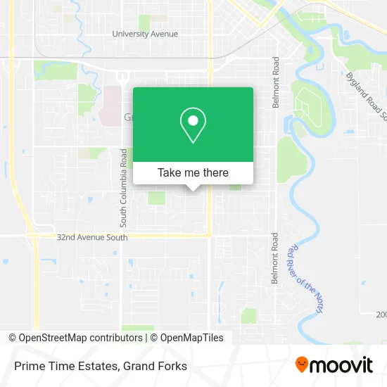 Prime Time Estates map