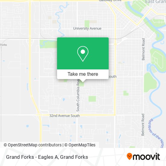 Mapa de Grand Forks - Eagles A