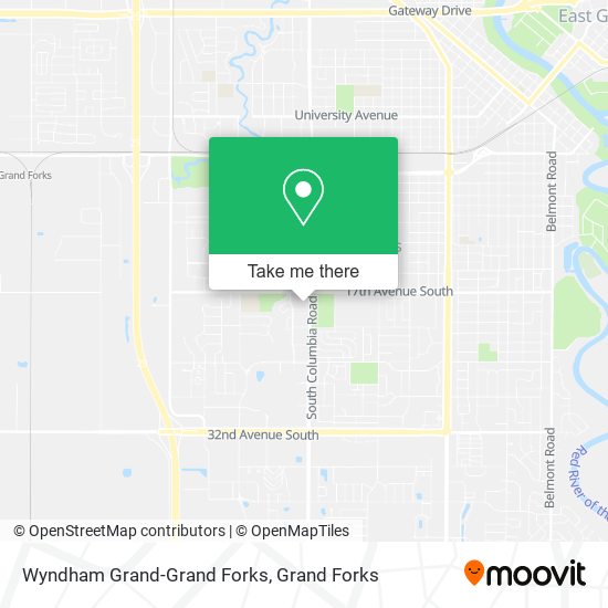 Wyndham Grand-Grand Forks map