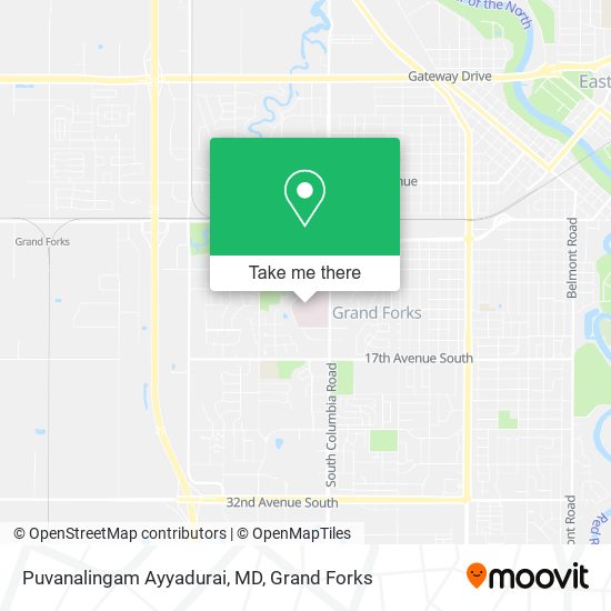 Mapa de Puvanalingam Ayyadurai, MD