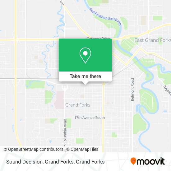 Mapa de Sound Decision, Grand Forks