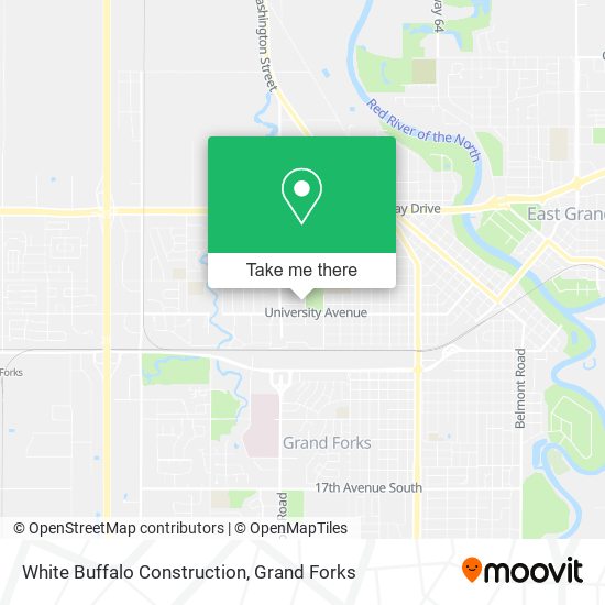 White Buffalo Construction map