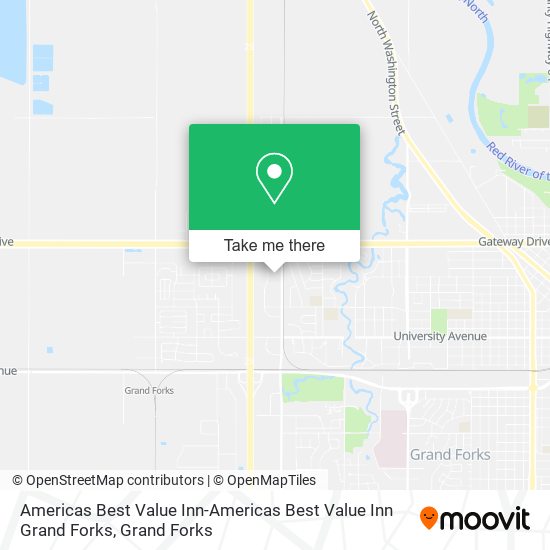 Mapa de Americas Best Value Inn-Americas Best Value Inn Grand Forks