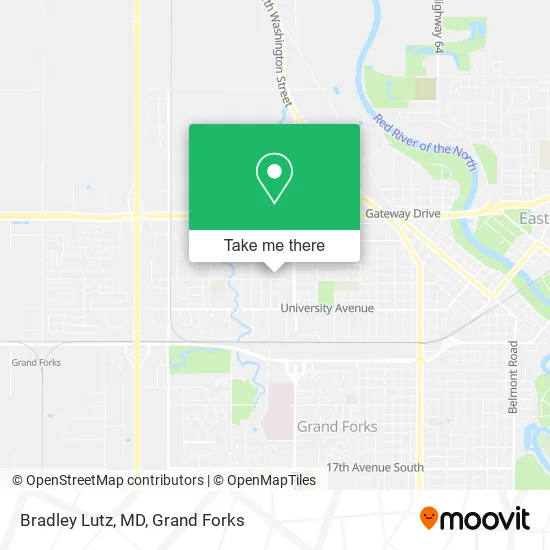 Bradley Lutz, MD map