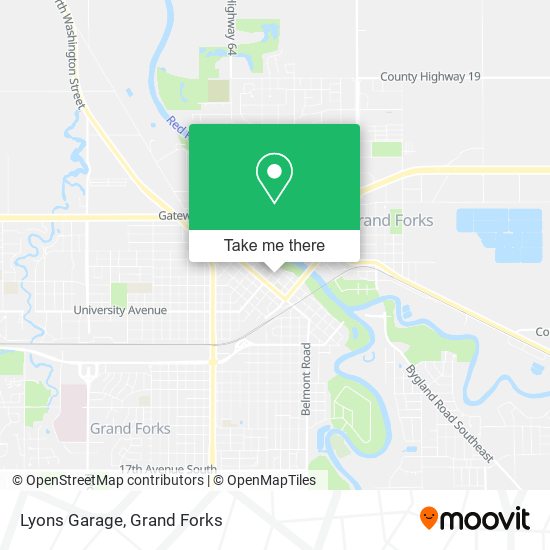 Lyons Garage map