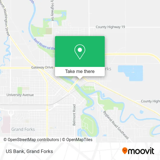 US Bank map