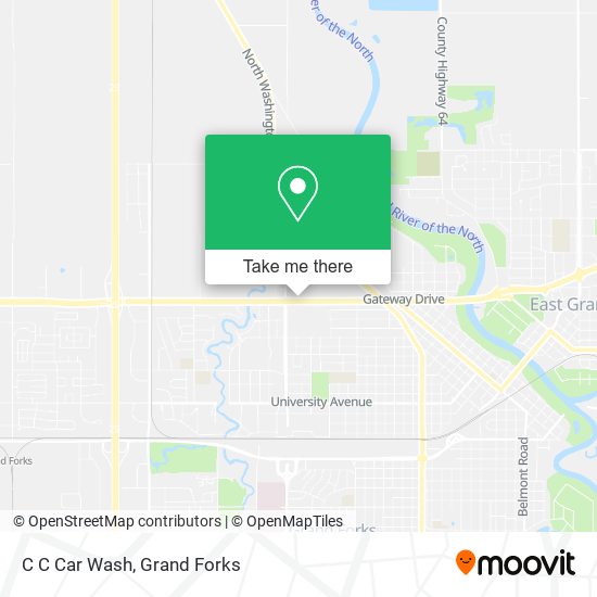 C C Car Wash map