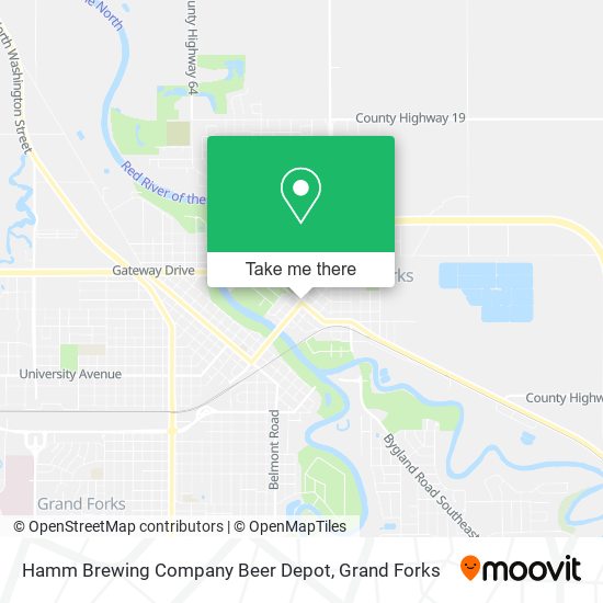 Hamm Brewing Company Beer Depot map