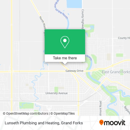 Lunseth Plumbing and Heating map