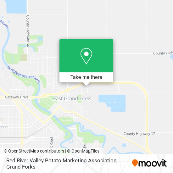 Red River Valley Potato Marketing Association map