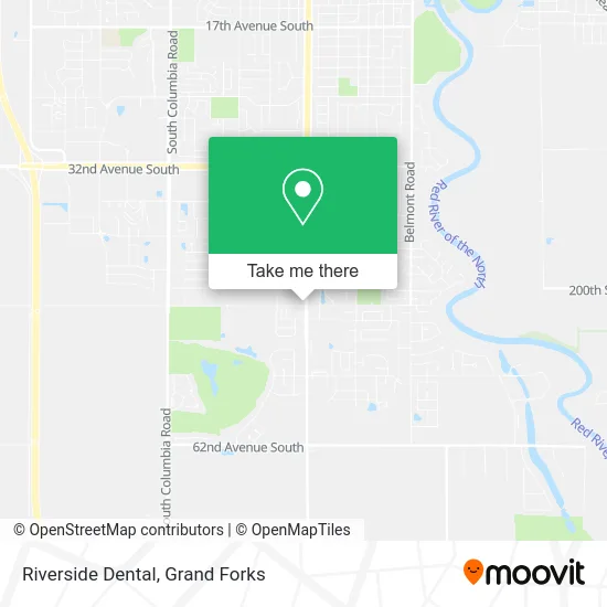 Riverside Dental map