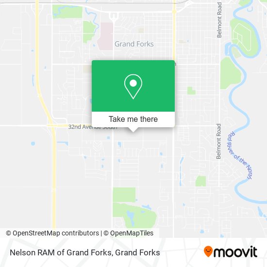 Nelson RAM of Grand Forks map