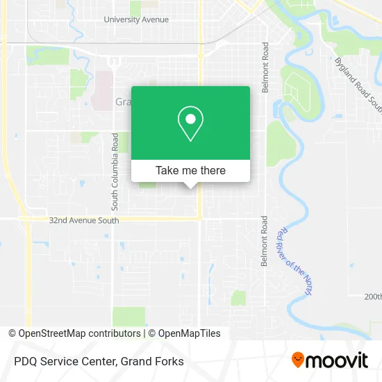 PDQ Service Center map