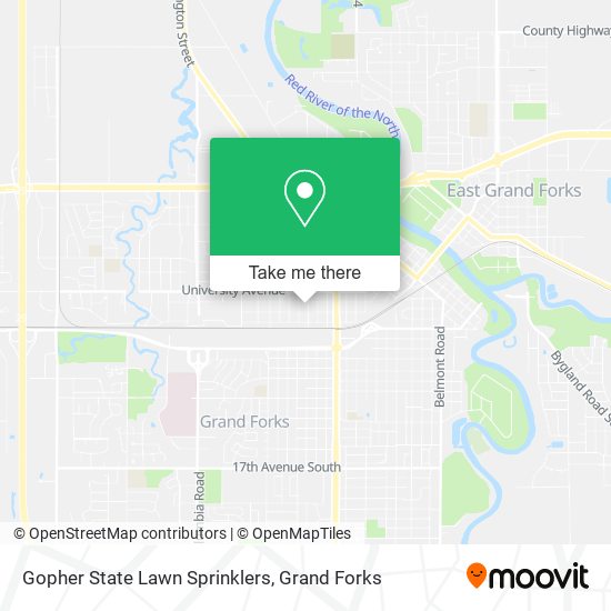 Gopher State Lawn Sprinklers map