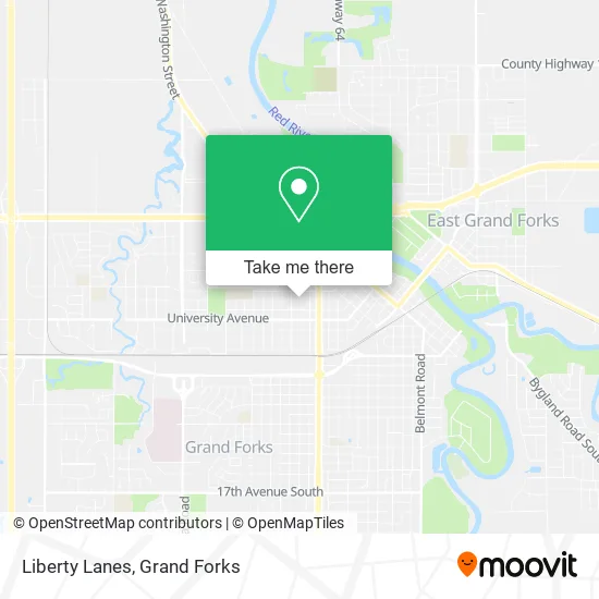 Liberty Lanes map
