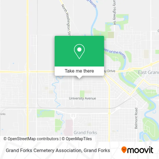 Grand Forks Cemetery Association map