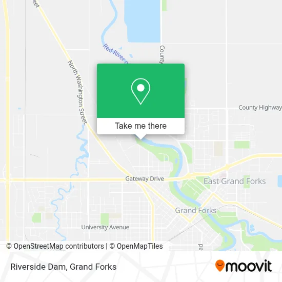 Riverside Dam map