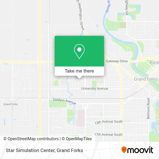 Star Simulation Center map