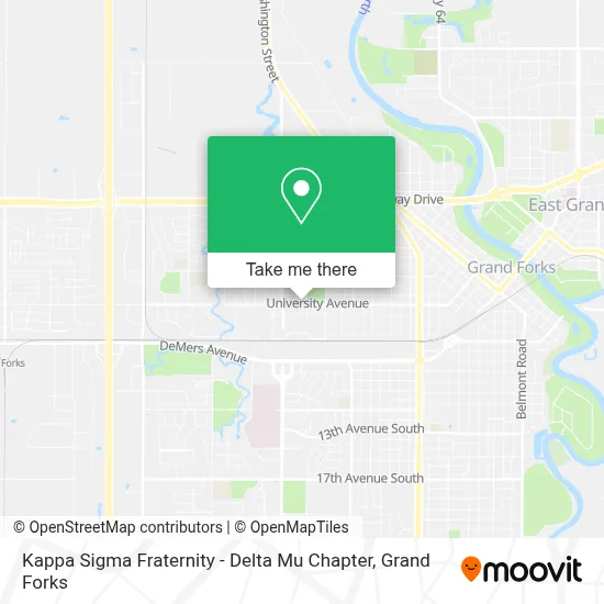 Kappa Sigma Fraternity - Delta Mu Chapter map