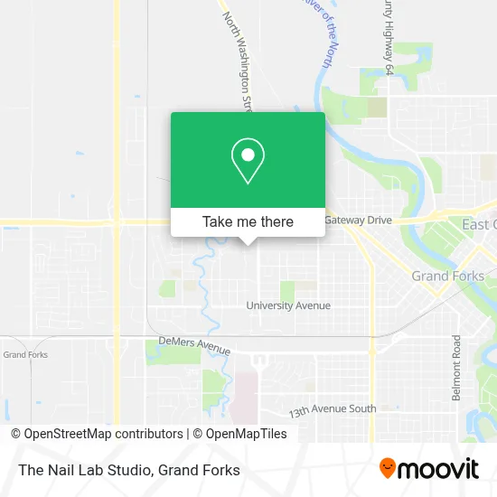 The Nail Lab Studio map