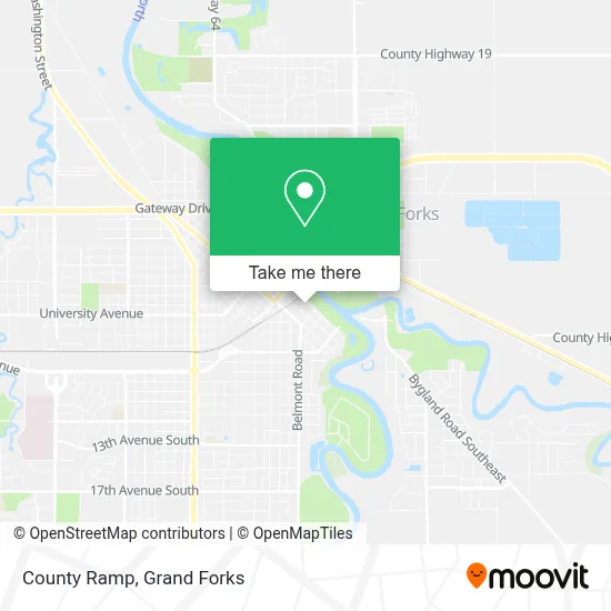County Ramp map