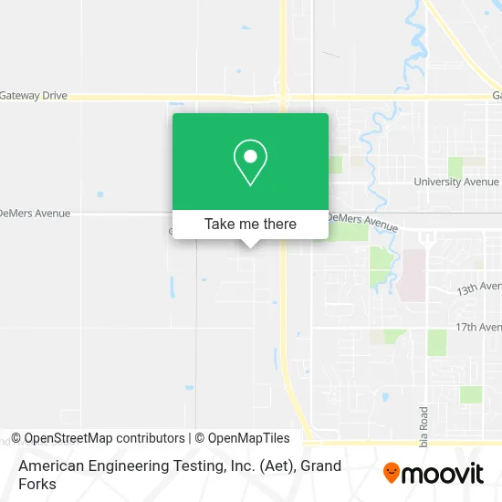 American Engineering Testing, Inc. (Aet) map