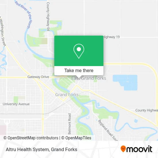 Altru Health System map
