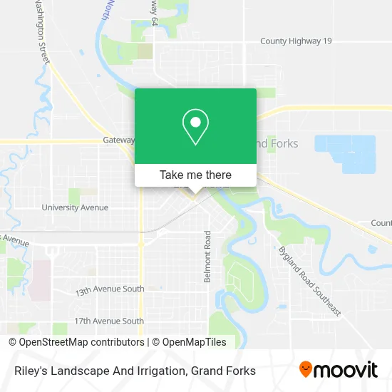 Riley's Landscape And Irrigation map