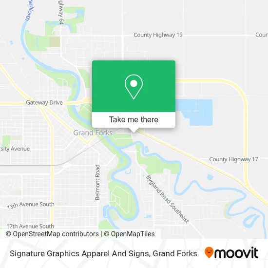 Signature Graphics Apparel And Signs map
