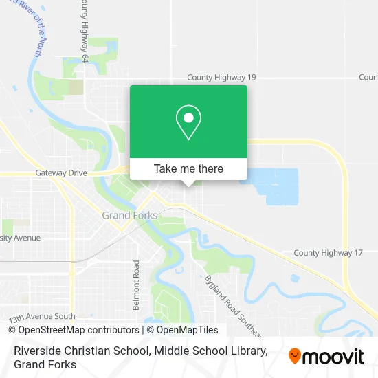 Riverside Christian School, Middle School Library map