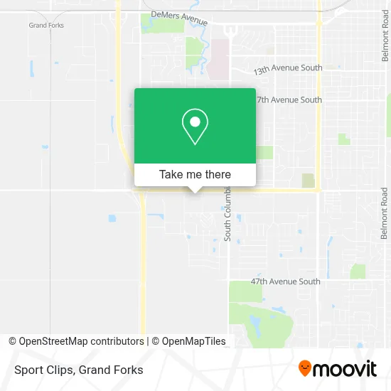 Sport Clips map