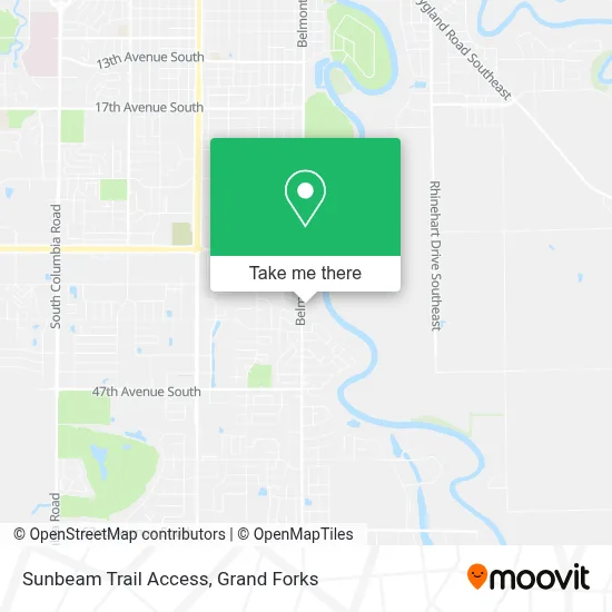 Sunbeam Trail Access map