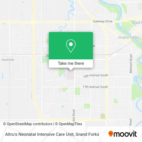 Altru's Neonatal Intensive Care Unit map