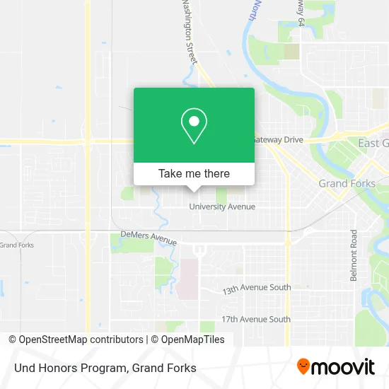 Und Honors Program map