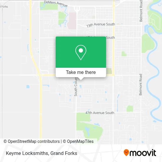 Keyme Locksmiths map