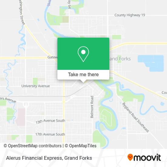 Alerus Financial Express map