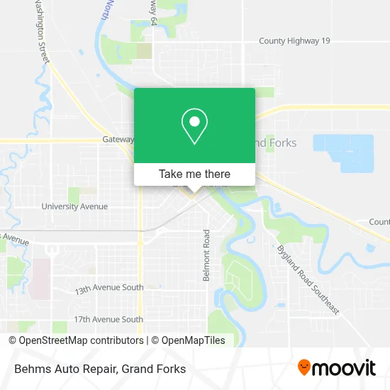 Behms Auto Repair map