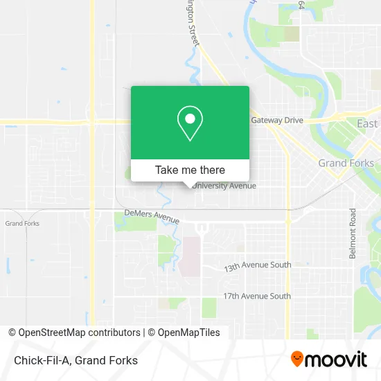 Chick-Fil-A map