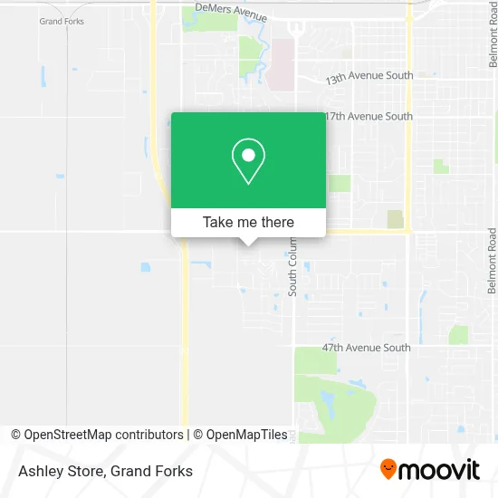 Ashley Store map