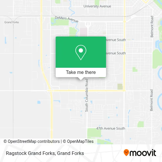 Ragstock Grand Forks map