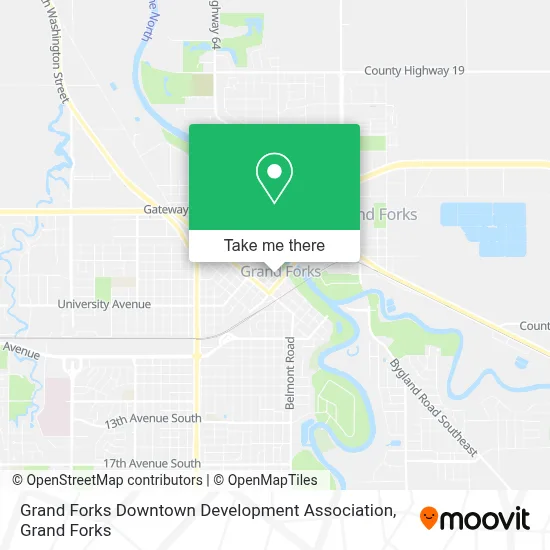 Grand Forks Downtown Development Association map